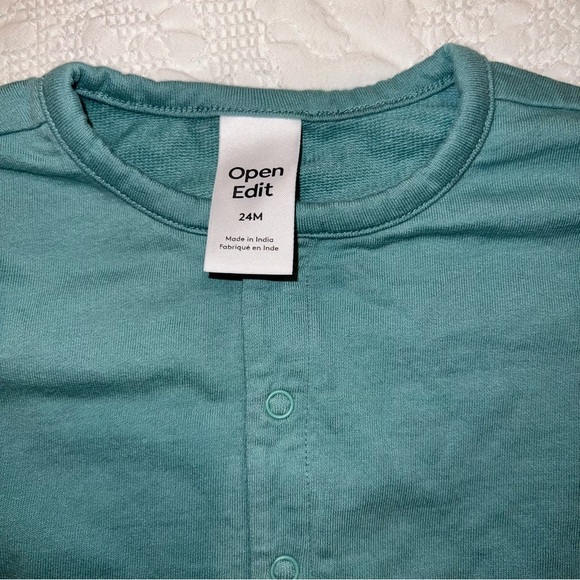 Open Edit Long sleeve Romper Size 24 months New without tag - Picture 2 of 4